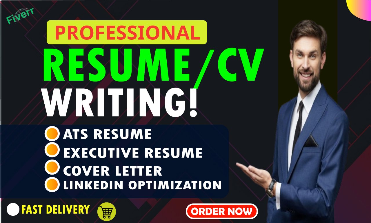 I Will Write Professional Resume CV Cover Letter And Executive Resume