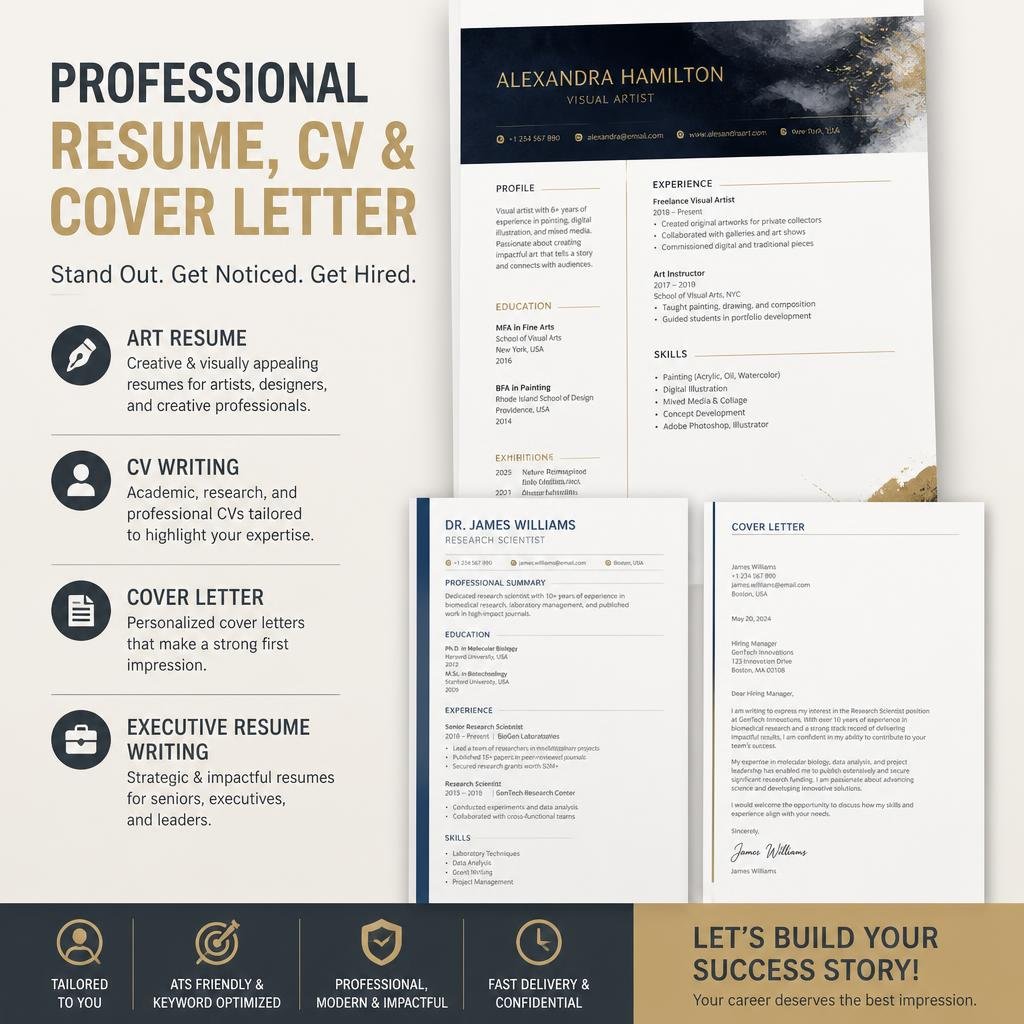 Professional Resume, CV & Cover Letter Writing Service