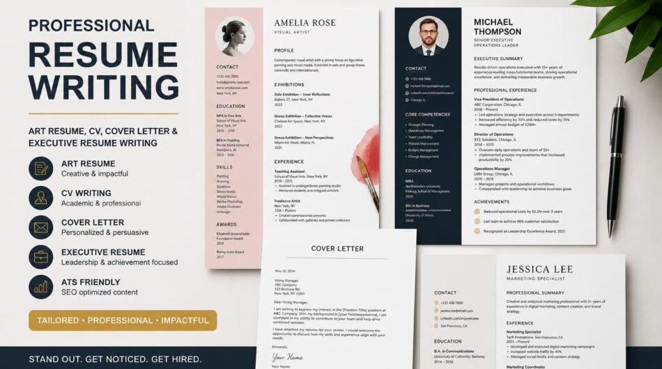 I-will-do-art-resume-CV-and-cover-letter-executive-resume-writing