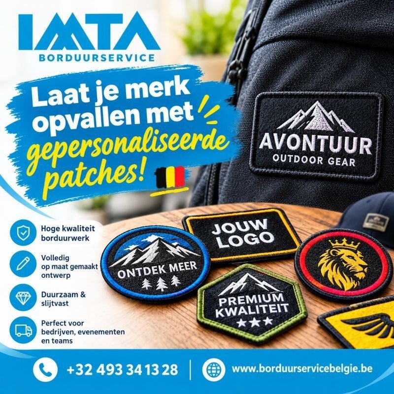 Laat je merk opvallen met gepersonaliseerde patches!