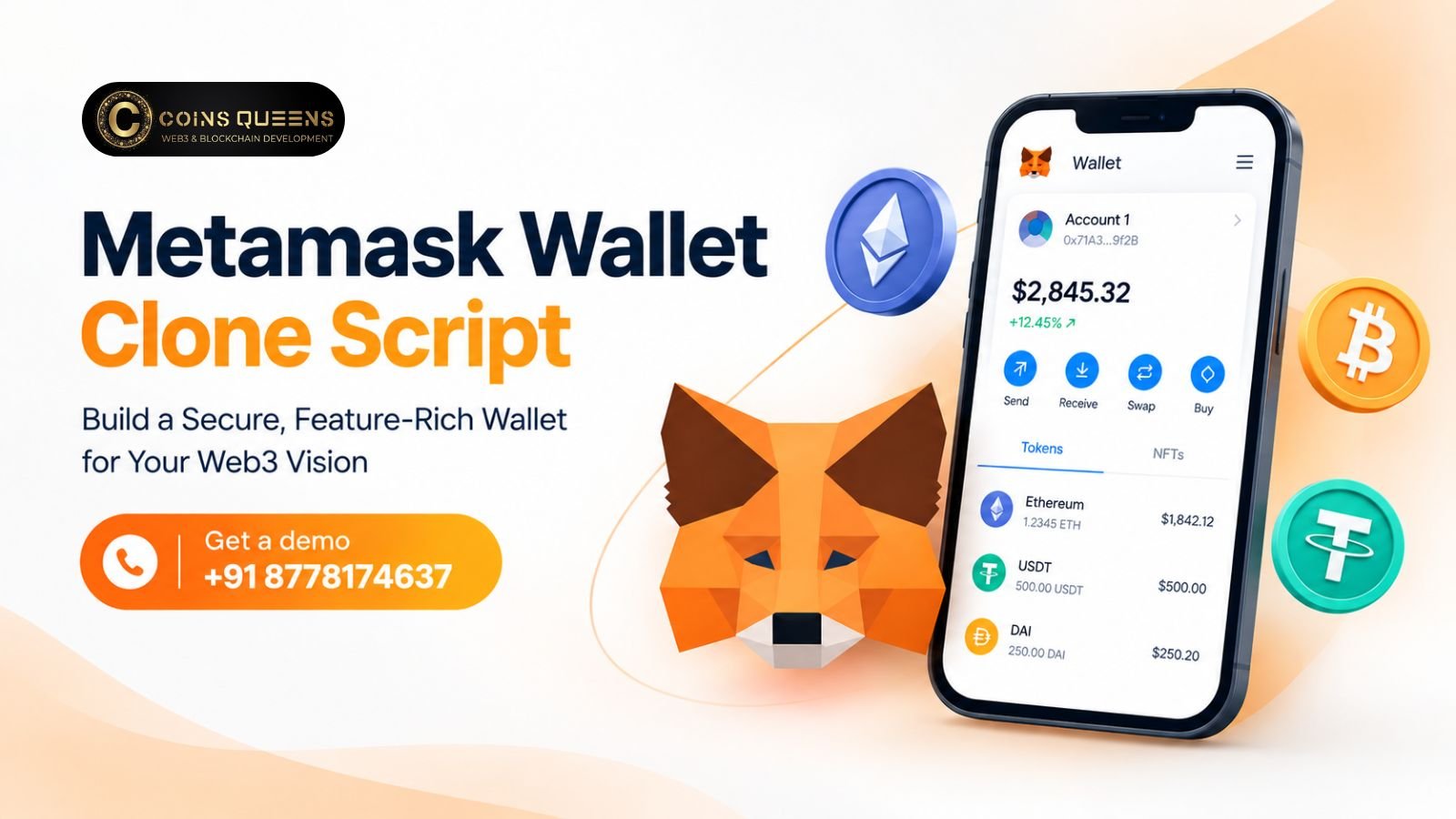 Advance Secure Wallet Technology with Metamask Wallet Clone Script