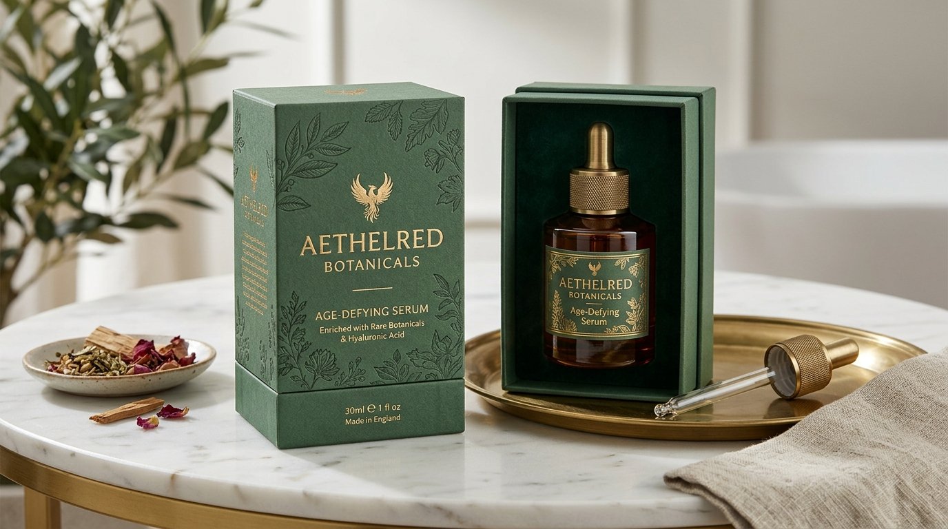 Premium Product Packaging and Bottle Label Design for Luxury Brands