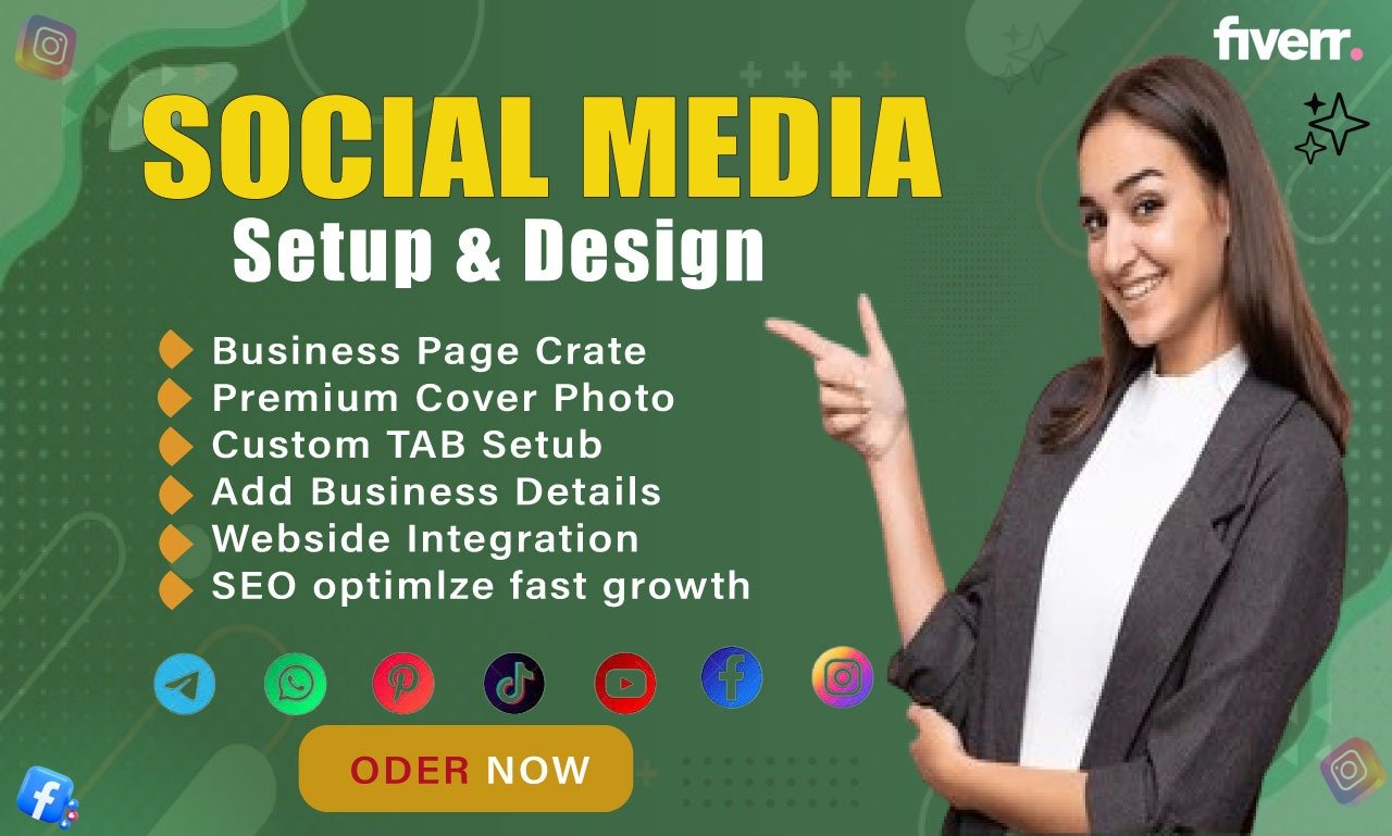 I Will Create Professional Social Media Accounts And Business