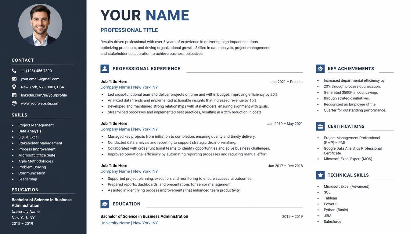 I will design a professional modern ATS friendly resume and CV