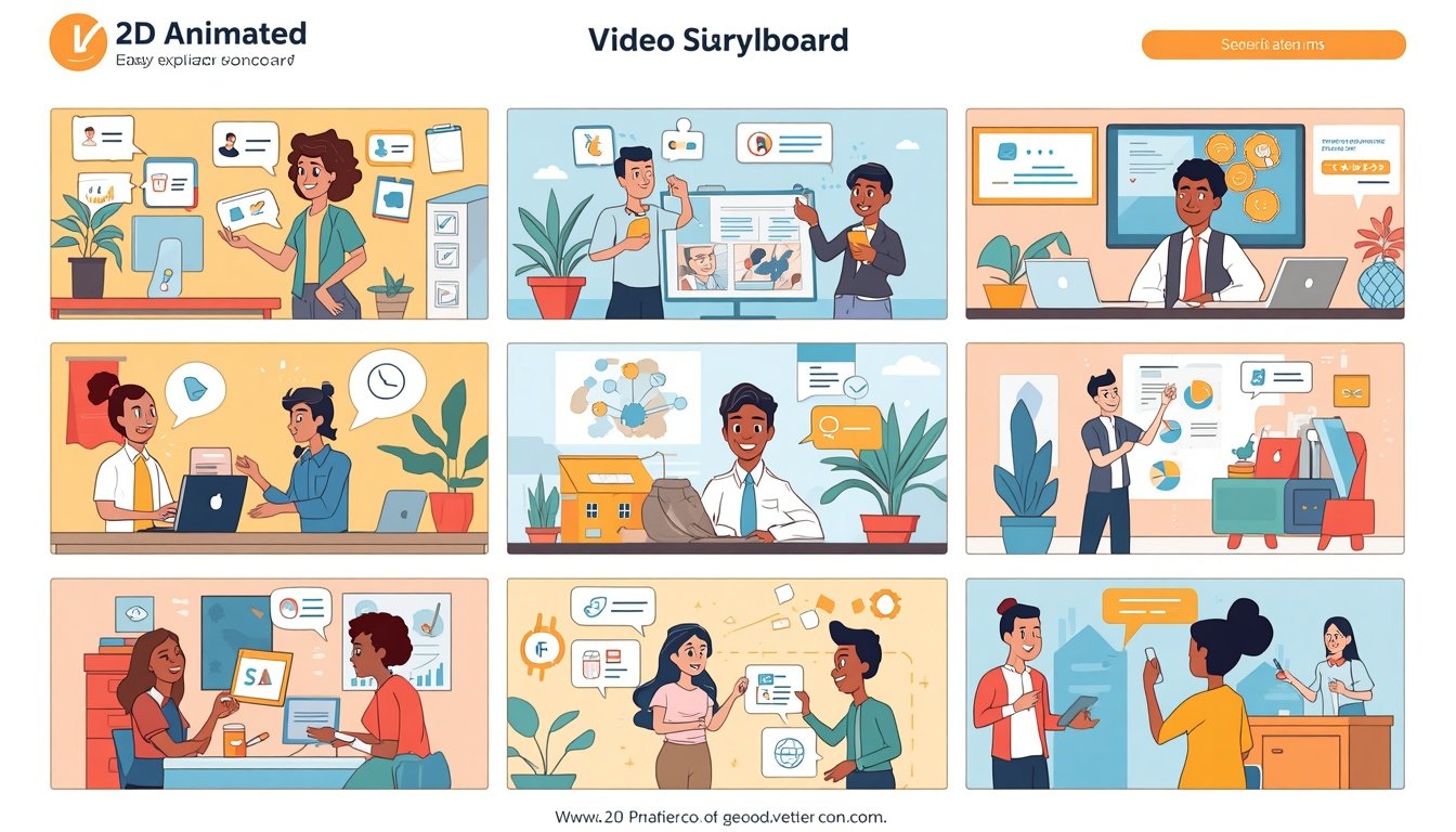 I will create professional 2D animated explainer videos for your business