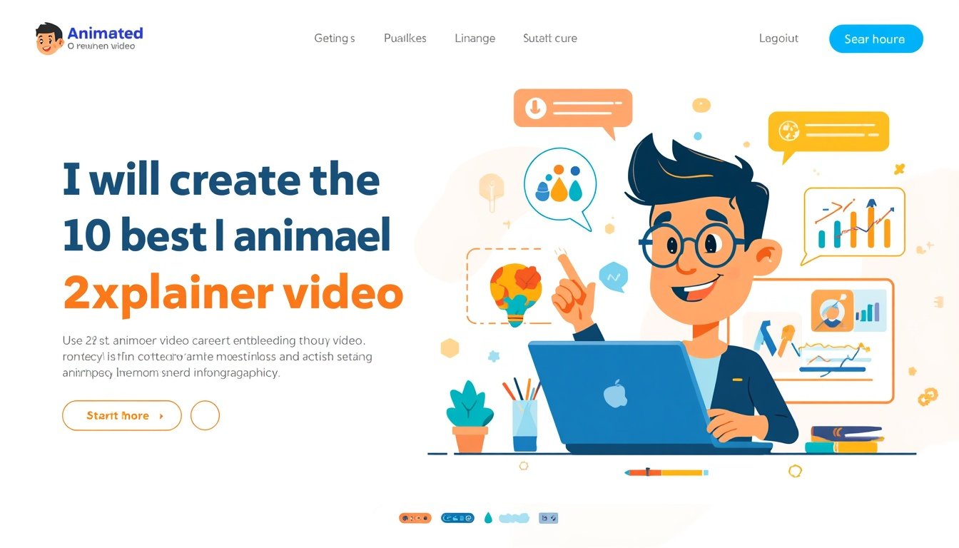 I will create professional engaging 2D animated explainer videos for businesses