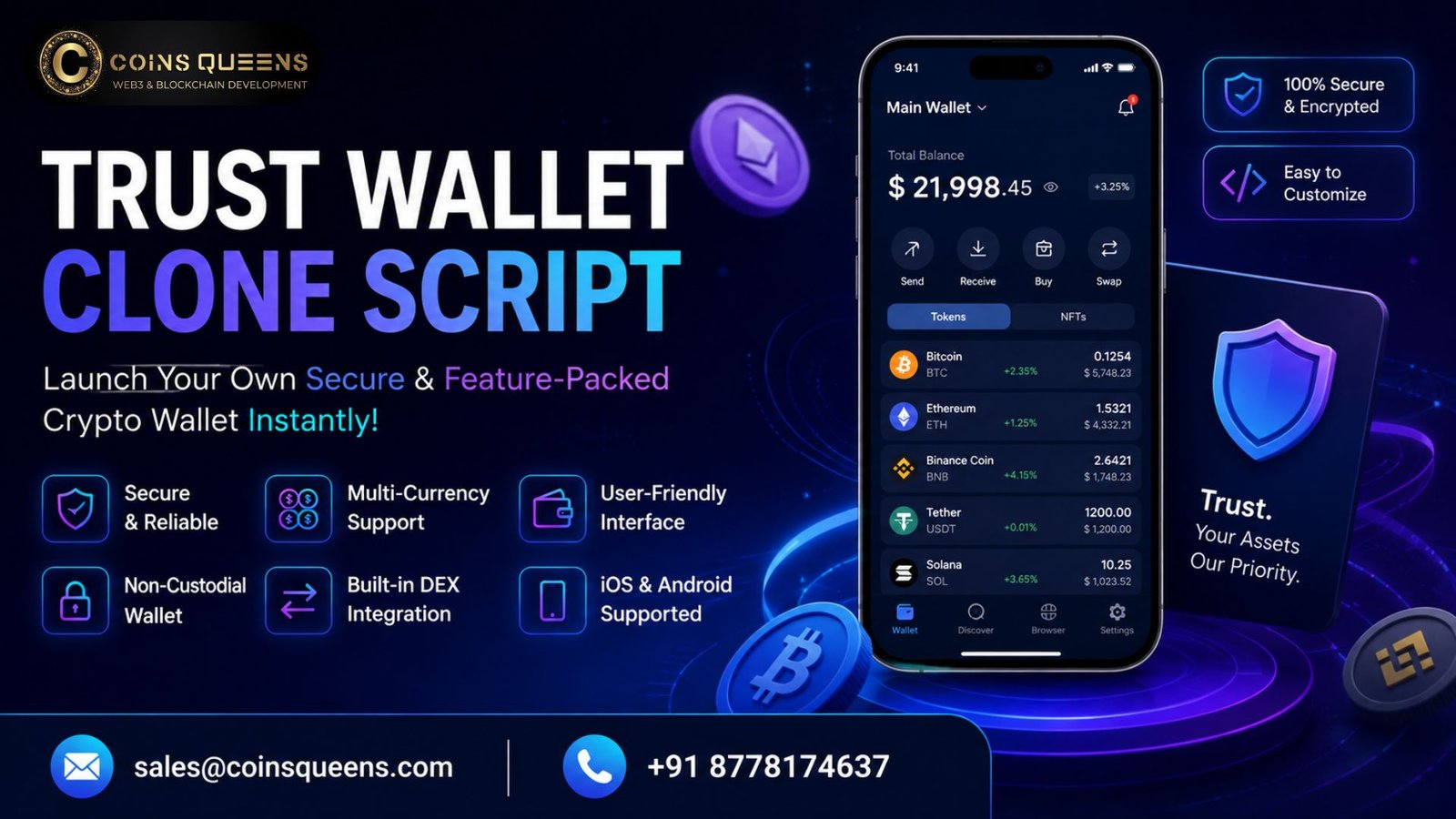 Advanced Trust Wallet Clone Script Development for Crypto Businesses