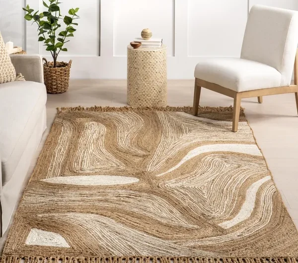 Abstract-wavy-jute-rug-with-fringe