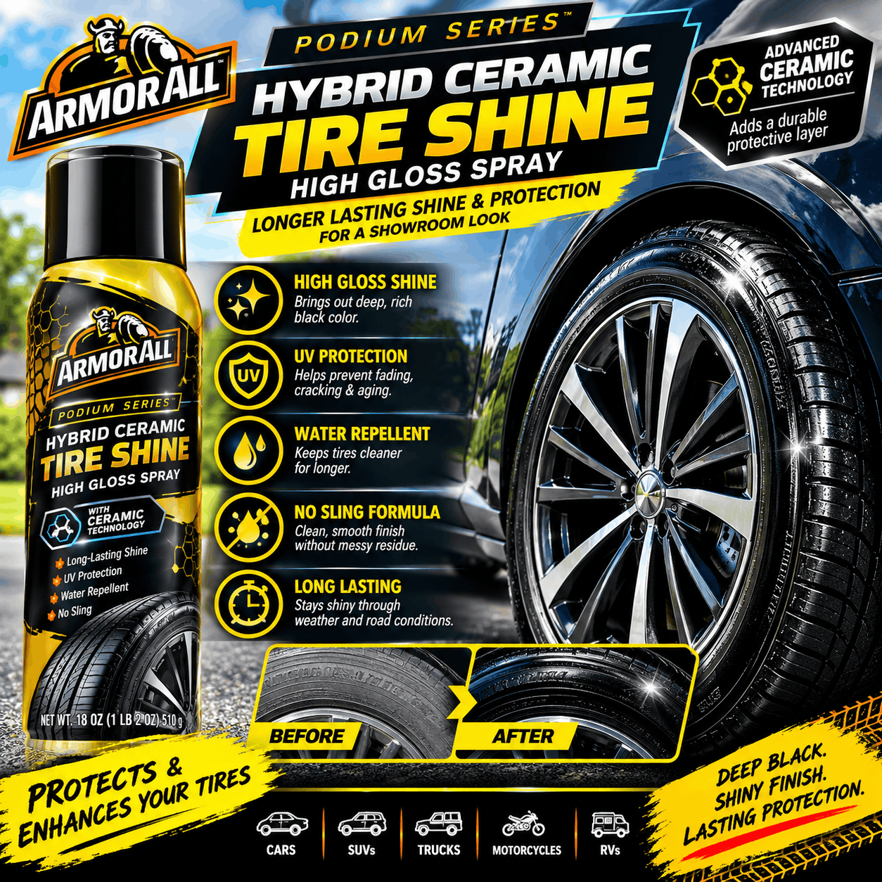 Armor All Podium Series Hybrid Ceramic Tire Shine