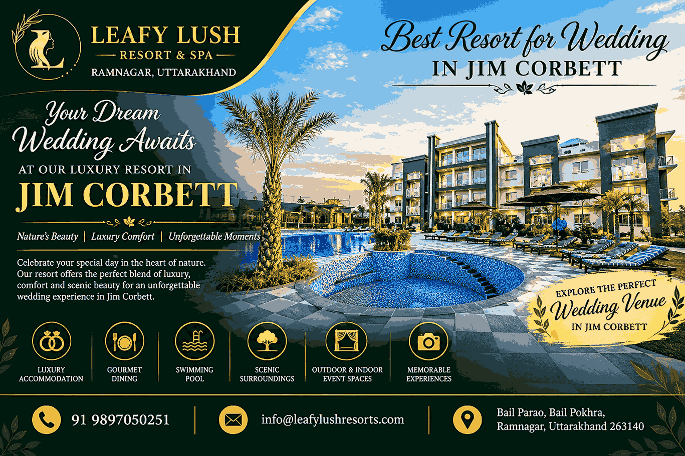 Best Resort for Wedding in Jim Corbett