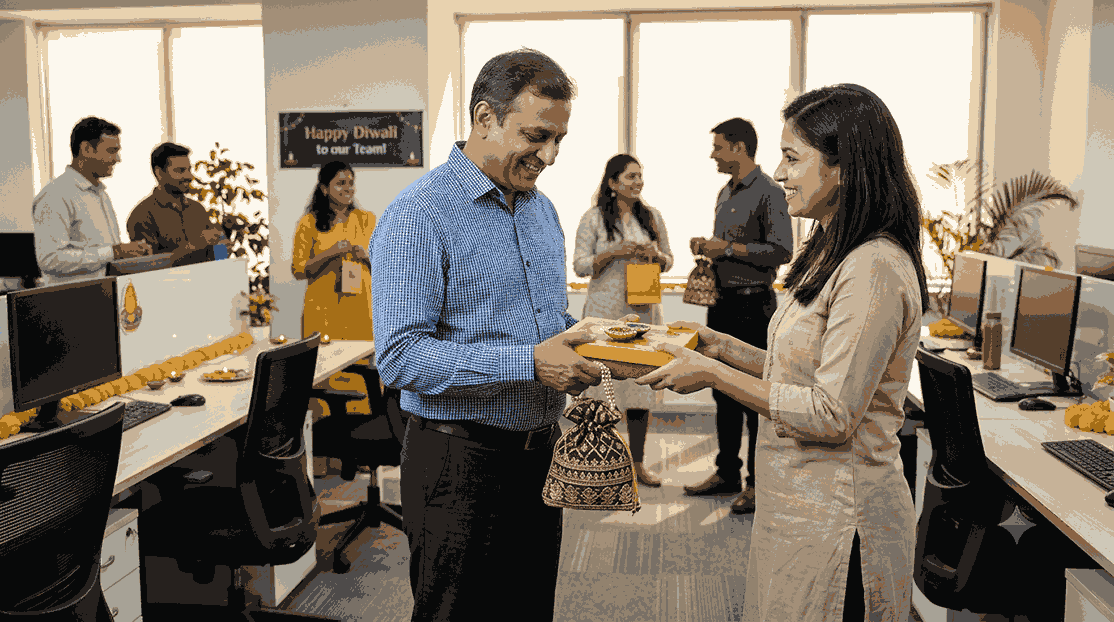 What should I write on Diwali Gifts for Employees?