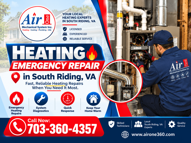 Professional Heating Support for South Riding Homes | AirOne360