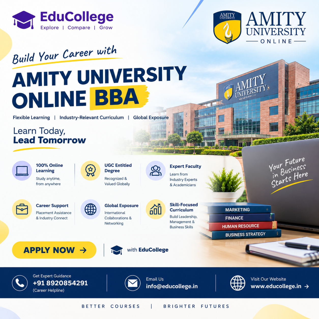 Amity University Online BBA – Explore Business Education