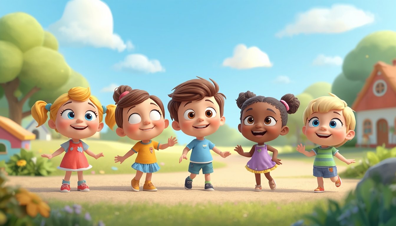 I will create creative kids 2D animated videos with fun stories