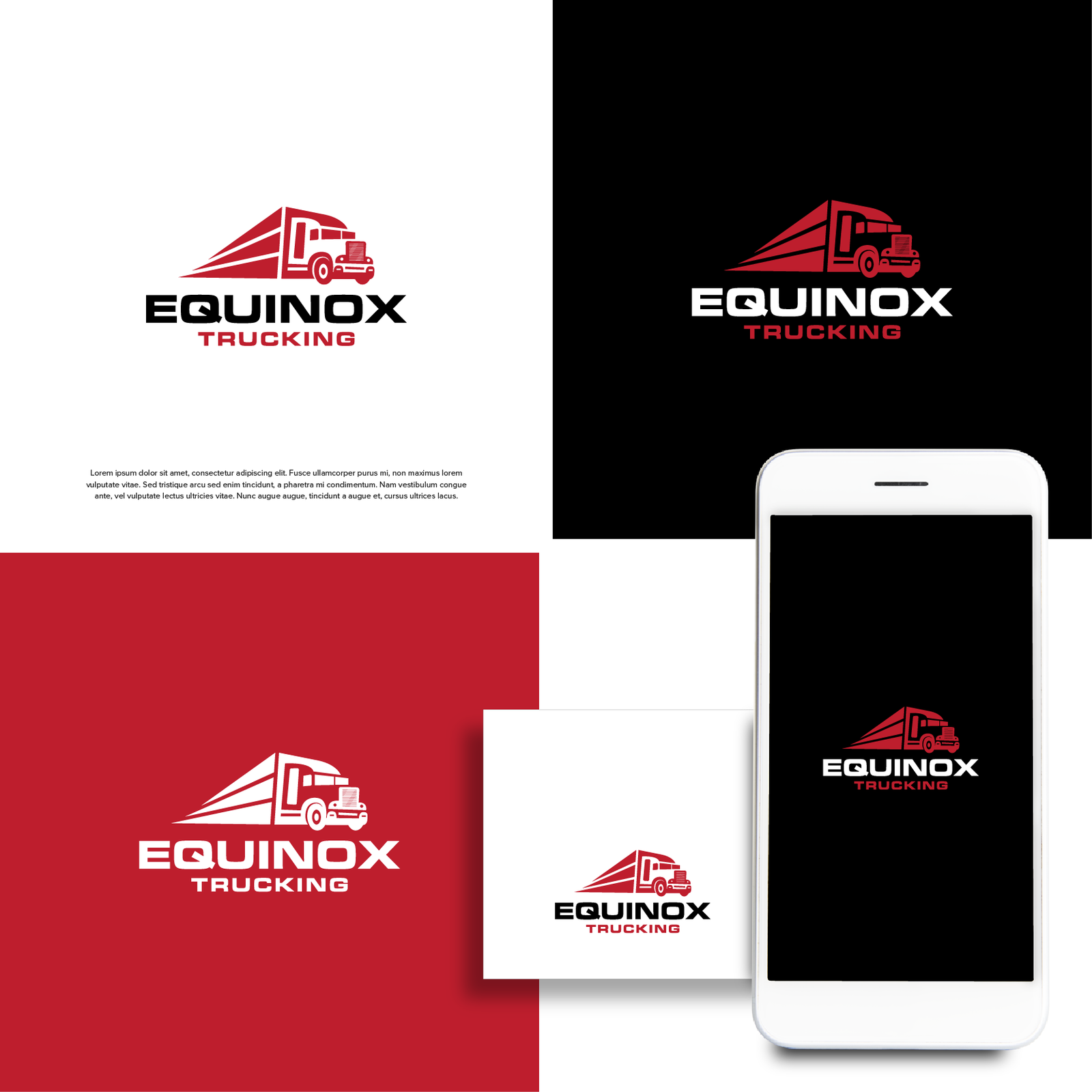 How to create modern transport logistics trucking and cargo logo