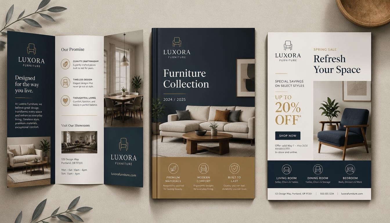 I will design professional brochures, catalogs, flyers for your business
