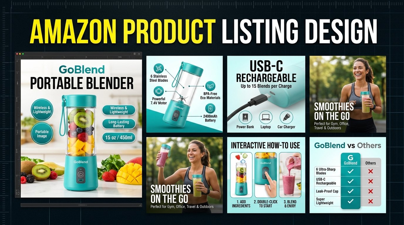 I will design professional Amazon product listing images that convert
