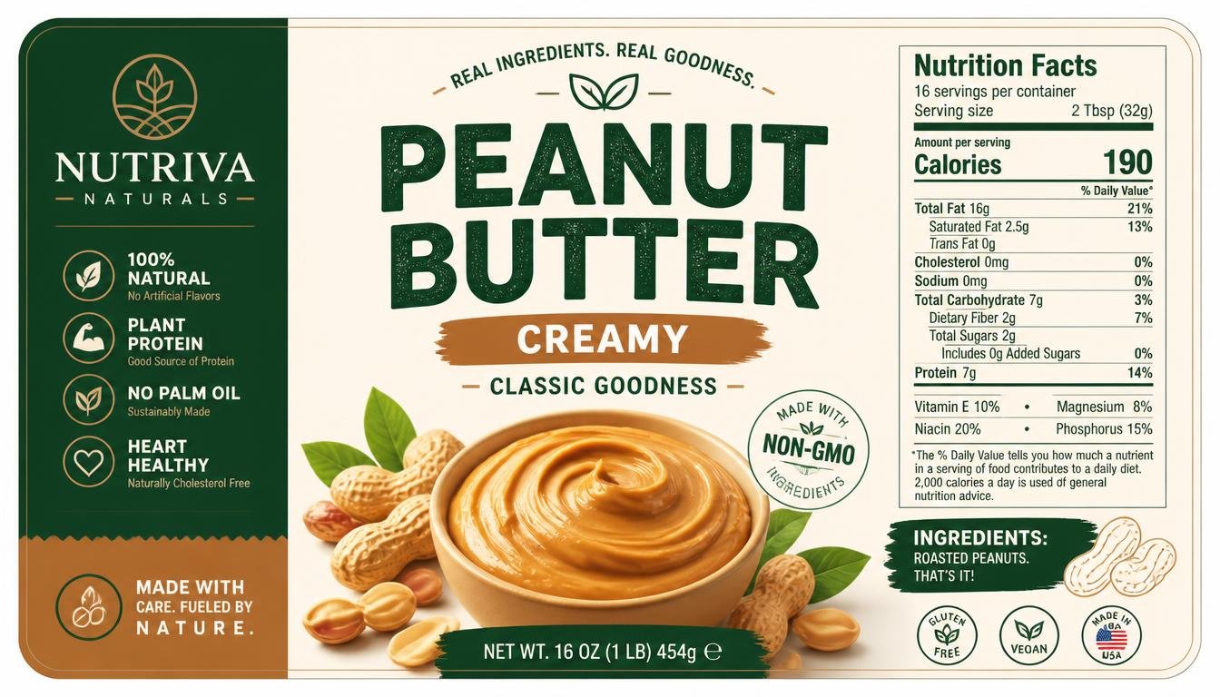 I Will Design Modern Food Packaging Labels for Your Product Brand