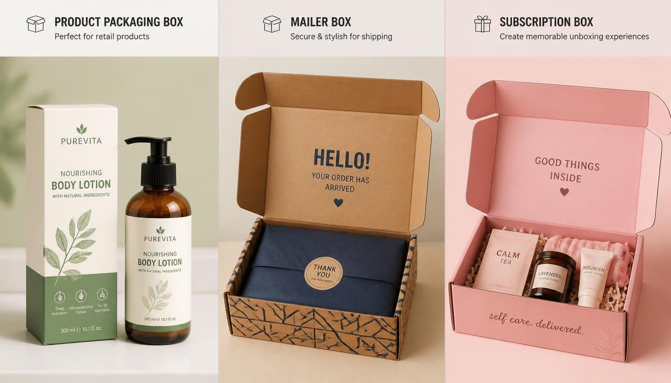 I Will Design Professional Product Packaging Mailer And Subscription Boxes