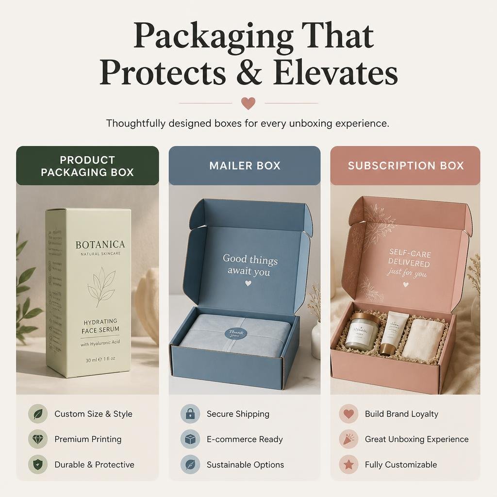 I Will Design Creative Product Packaging Mailer And Subscription Boxes