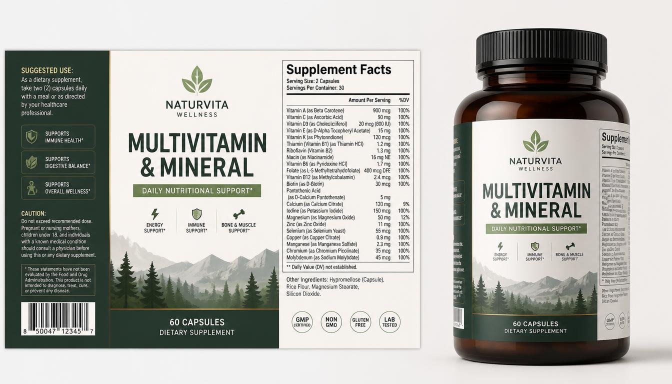 I Will Design Professional Supplement Labels For Your Brand Today