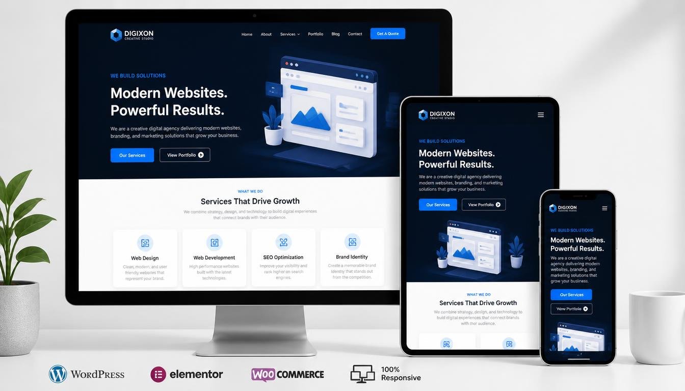 I Will Design Modern Responsive WordPress Websites With Full Development