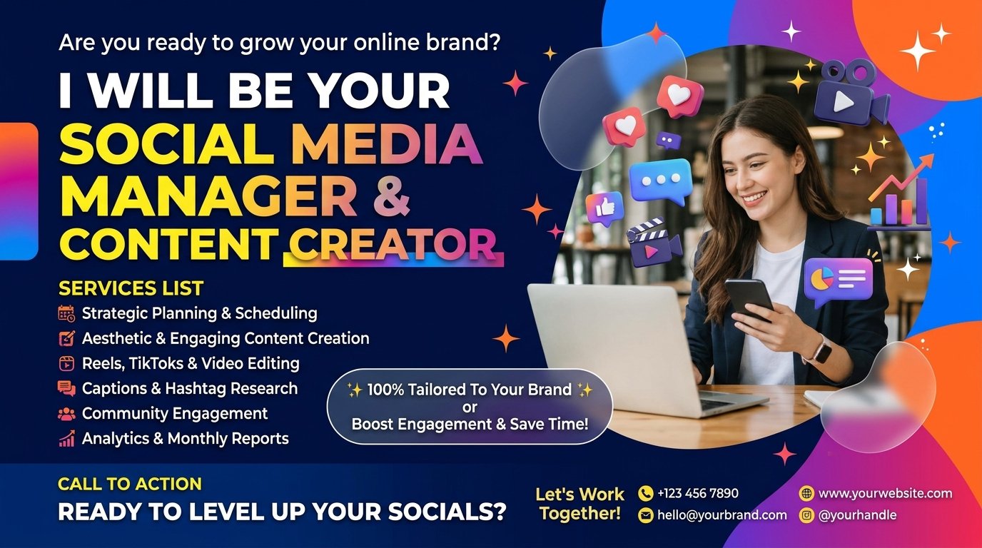 I will manage your business social media professionally