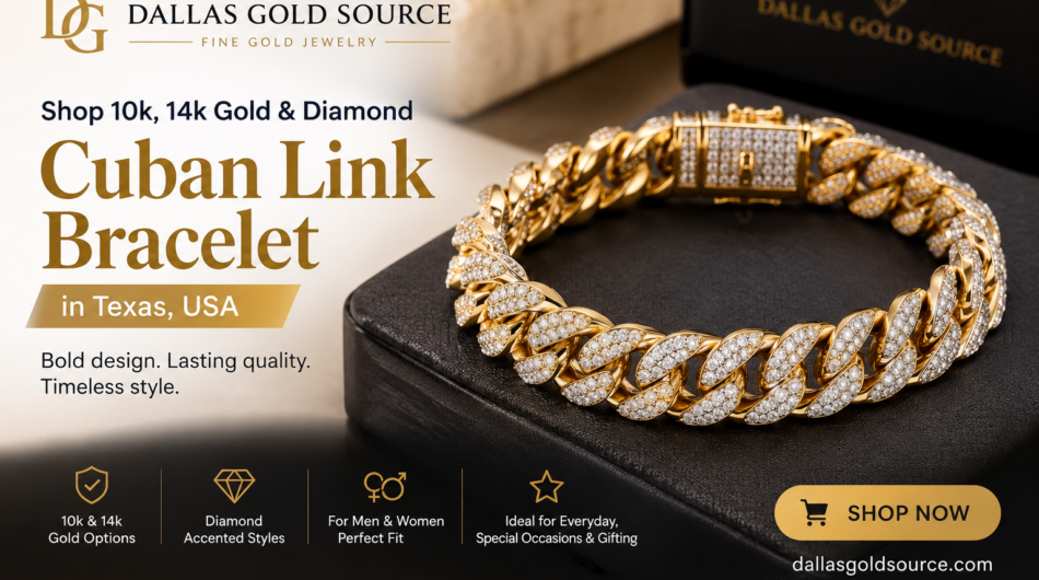 Shop-10k-14k-Gold-Diamond-Cuban-Link-Bracelet-in-Texas-USA-