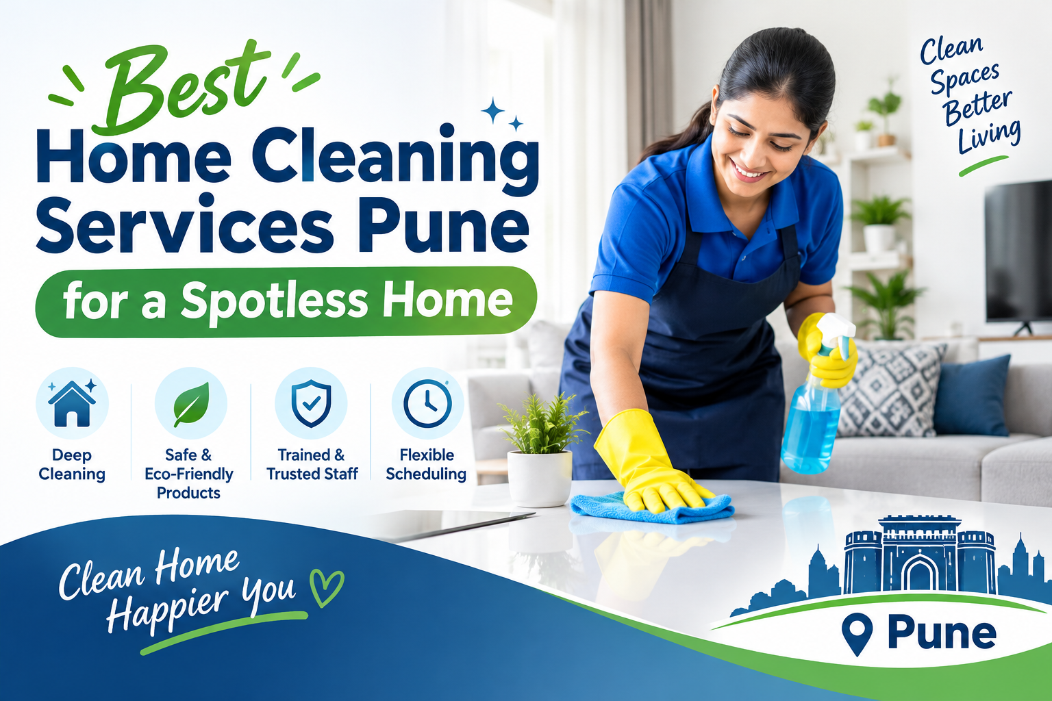 Best Home Cleaning Services Pune for a Spotless Home