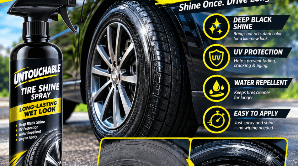 Untouchable-Tire-Shine-Spray-–-Long-Lasting-Wet-Look-Tire-Dressing-for