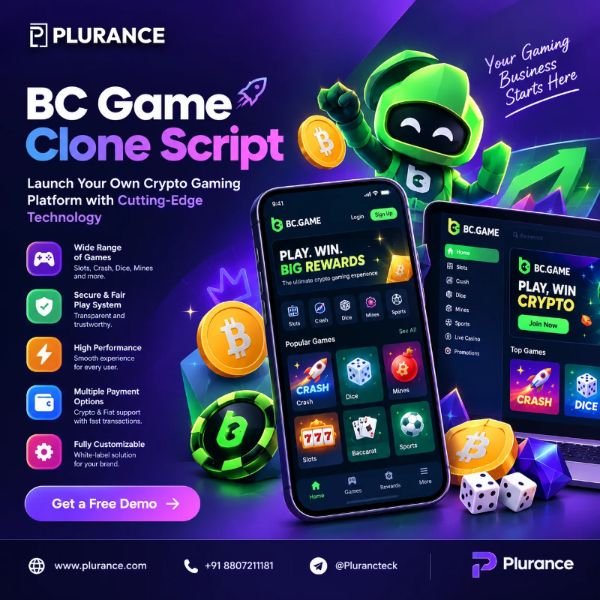 BC Game Clone Script to Build a Competitive Online Gaming Platform