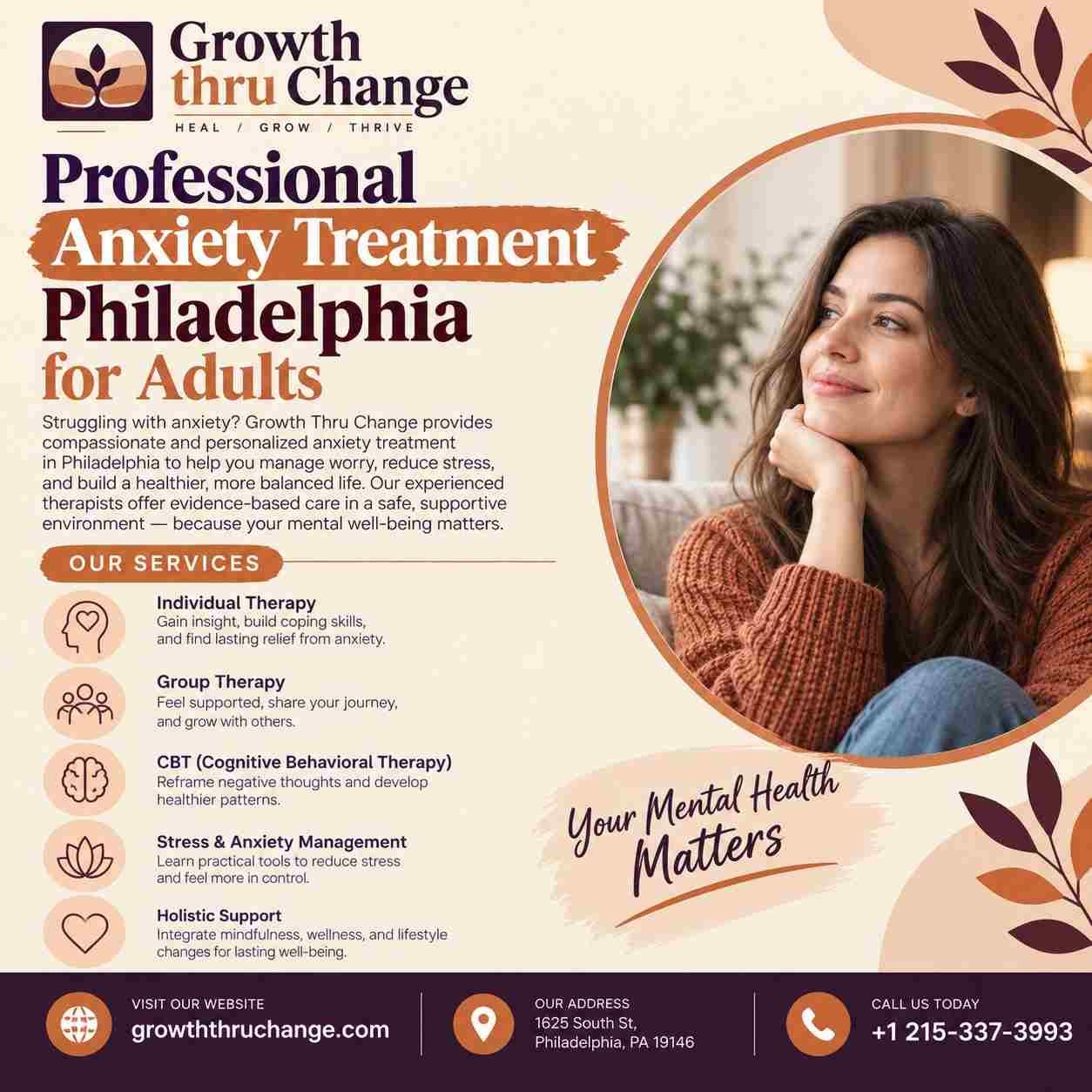 Professional Anxiety Treatment Philadelphia for Adults