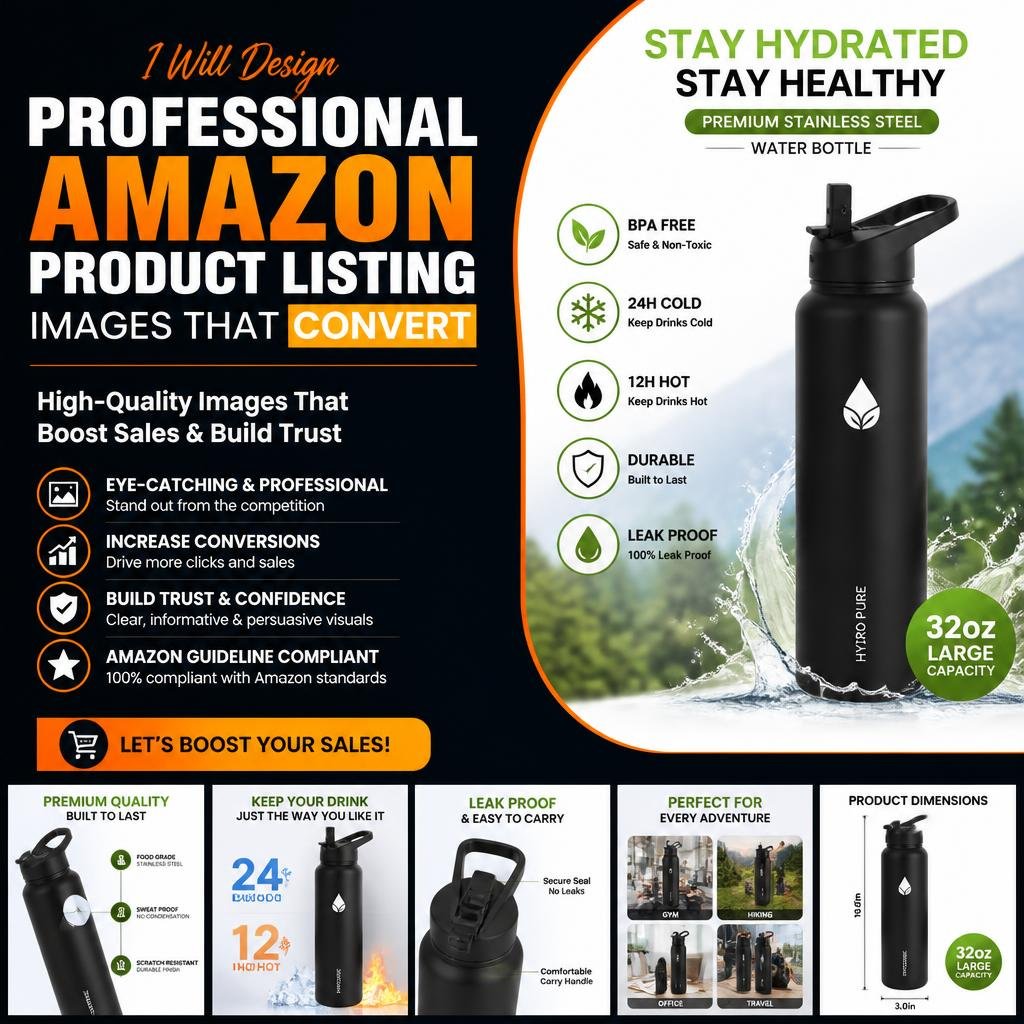 I Will Design Professional Amazon Product Listing Images That Convert